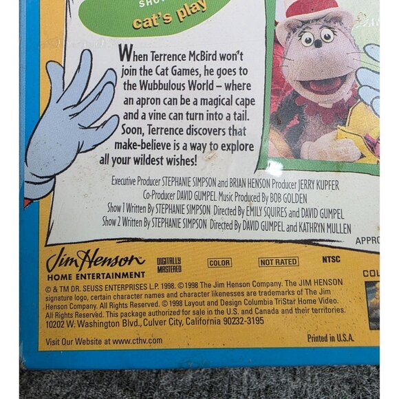 Vtg The Wubbulous World Of Dr Seuss Volume 1 VHS 1998 Jim Henson - Picture 5 of 5